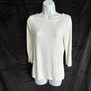 A New Day women’s off white boat neck top, size S